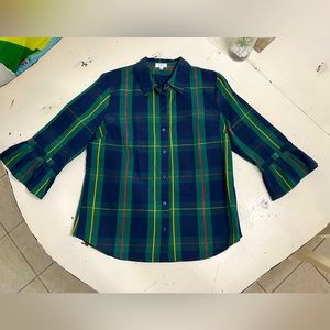 Crown and Ivy plaid button down shirt